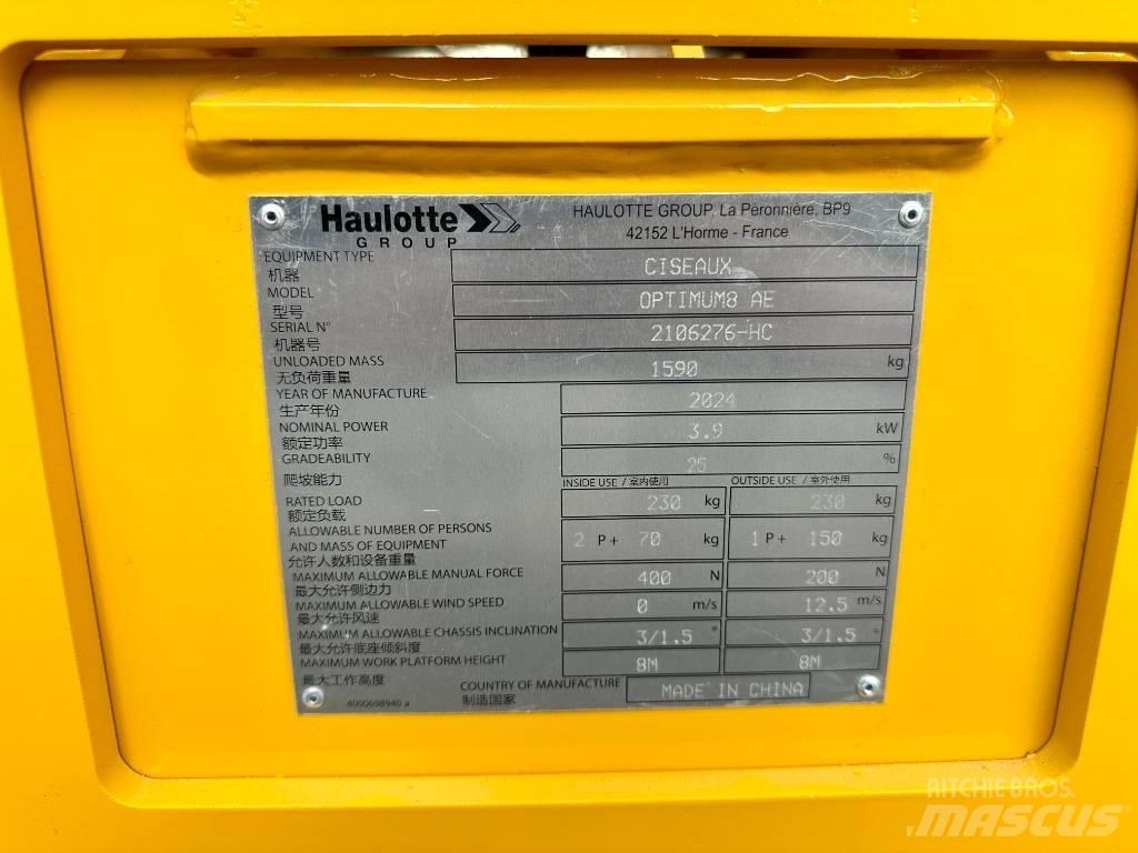 Haulotte OPTIMUM 8 Šķerveida pacēlāji