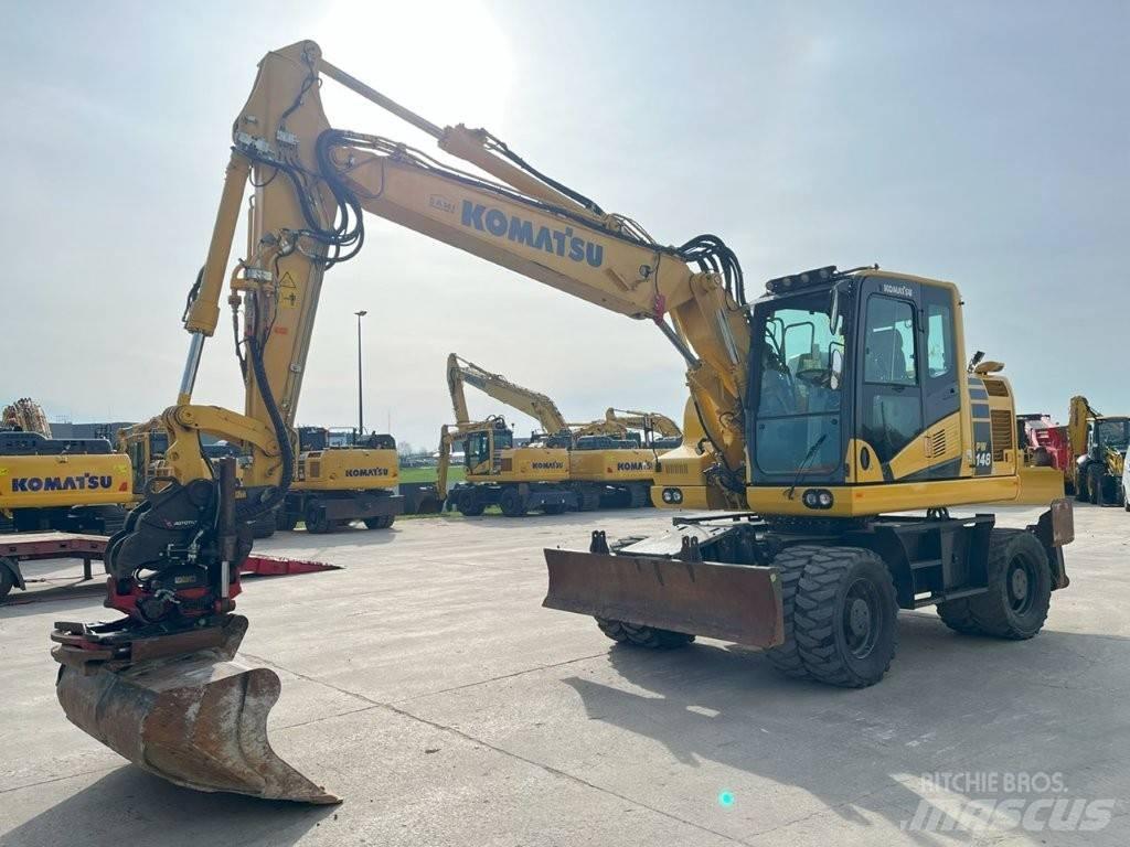 Komatsu PW 148-11 Ekskavatori uz riteņiem