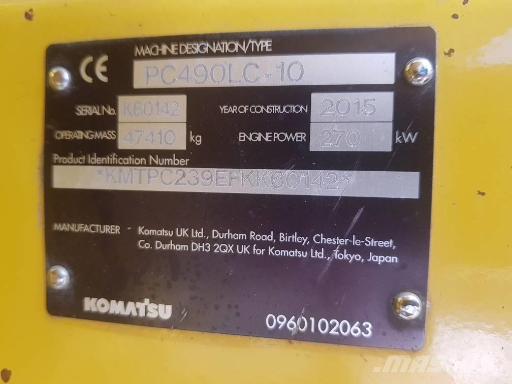 Komatsu PC 490 LC-10 Kāpurķēžu ekskavatori