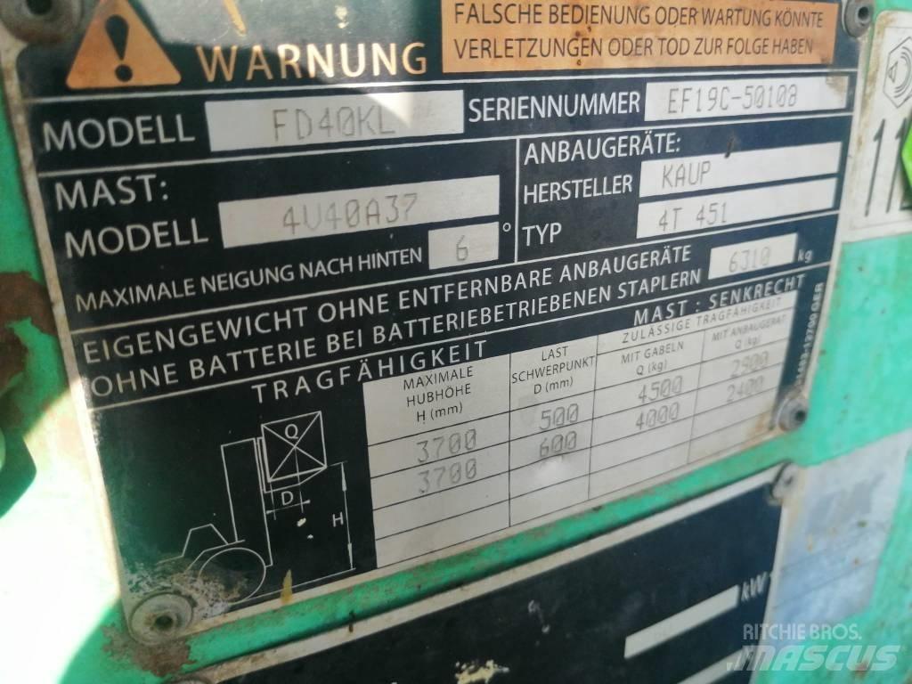 Mitsubishi FD40 Tehnika ar dīzeļa dzinēju