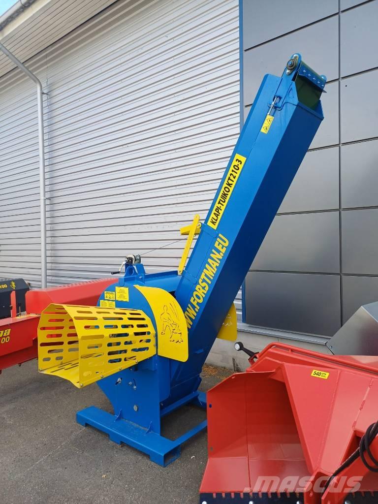  Klapi-Tuiko KT210-3 Koka šķēlēji, frēzes, šķeldotāji