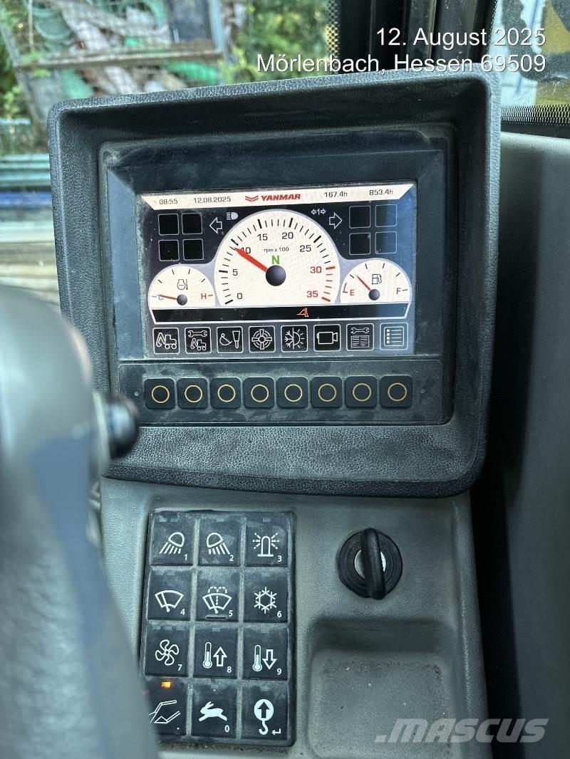 Yanmar B75W Ekskavatori uz riteņiem