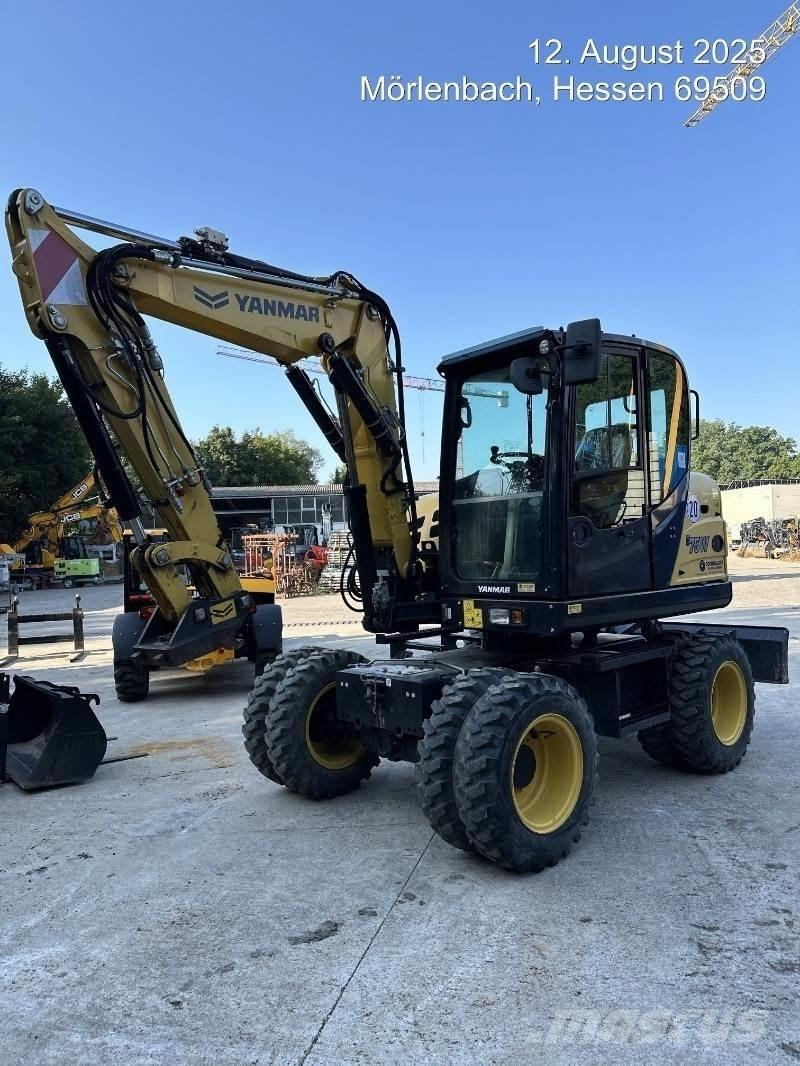 Yanmar B75W Ekskavatori uz riteņiem