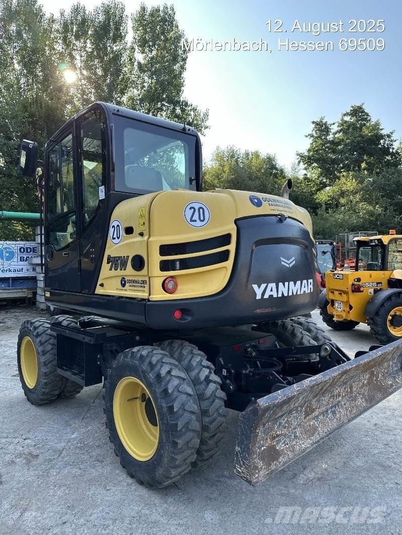 Yanmar B75W Ekskavatori uz riteņiem