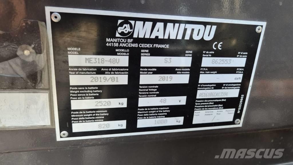 Manitou ME 318 Elektriskie iekrāvēji