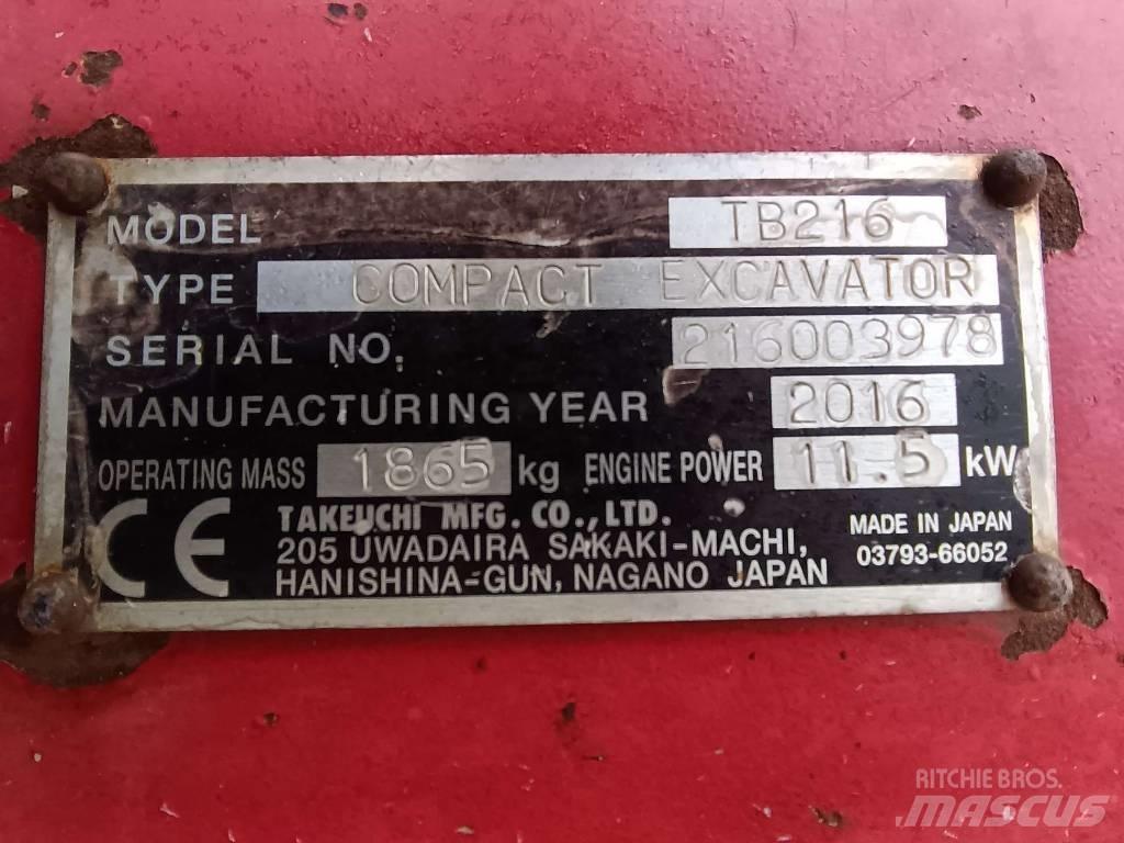 Takeuchi TB216 Būvniecība- Citi