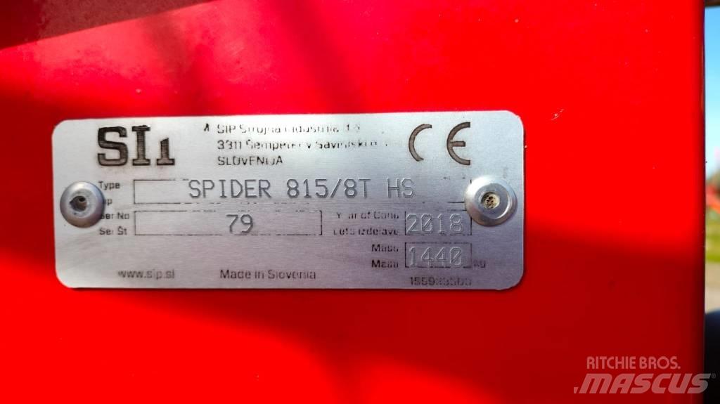 SIP SPIDER 815|8 T Grābekļi un siena ārdītāji