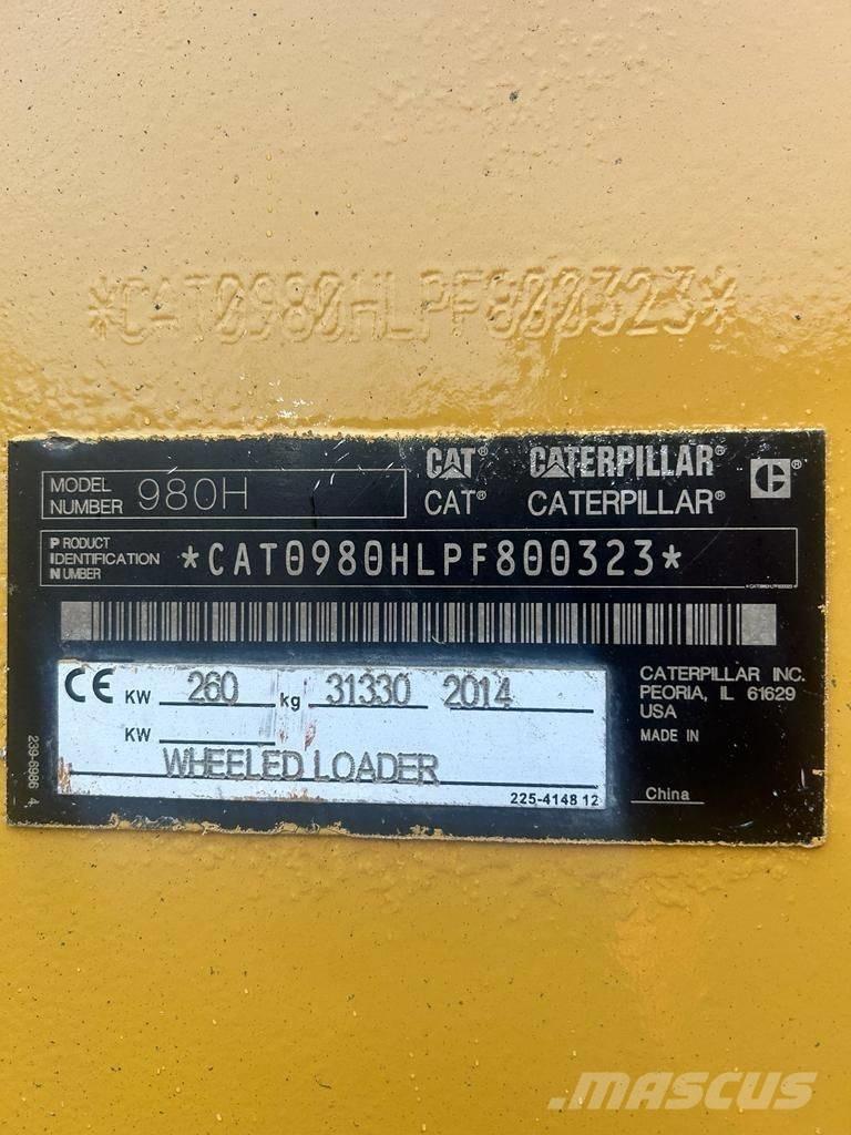 CAT 980H Iekrāvēji uz riteņiem