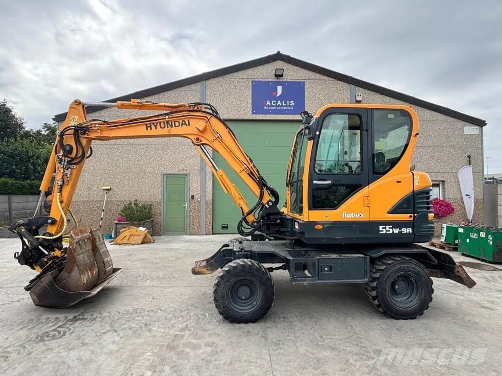 Hyundai R55W-9A Ekskavatori uz riteņiem