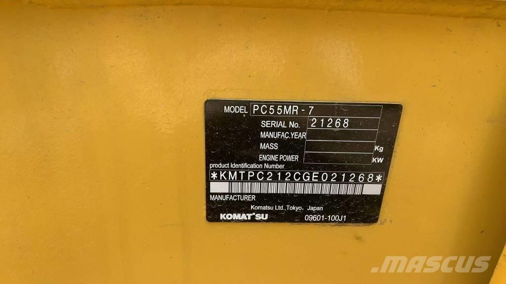 Komatsu PC 55 MR Kāpurķēžu ekskavatori