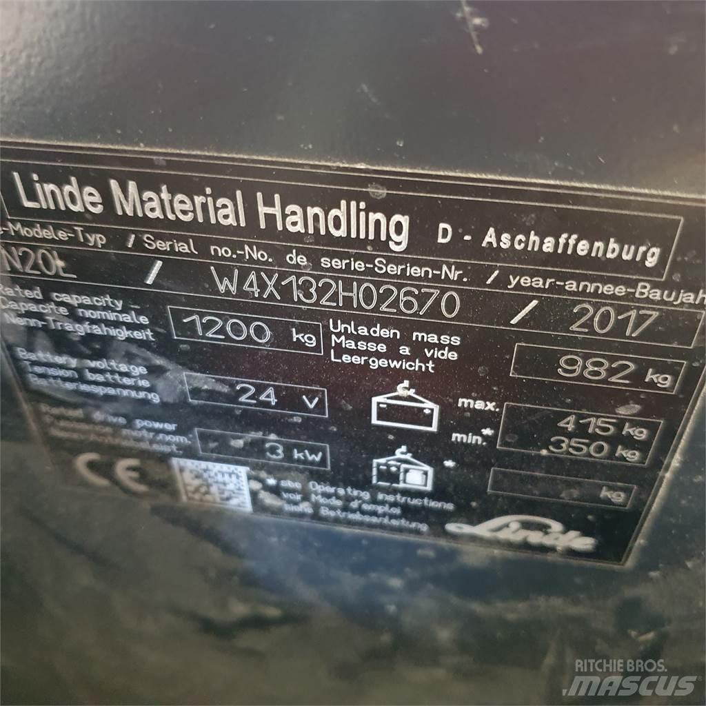 Linde N20L kurz Pasūtījumu savācējs vidējam augstumam