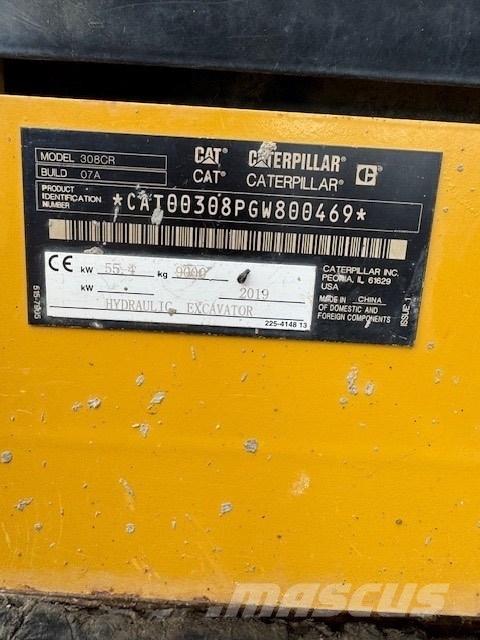 CAT 308 CR Vidēja lieluma ekskavatori 7 t - 12 t