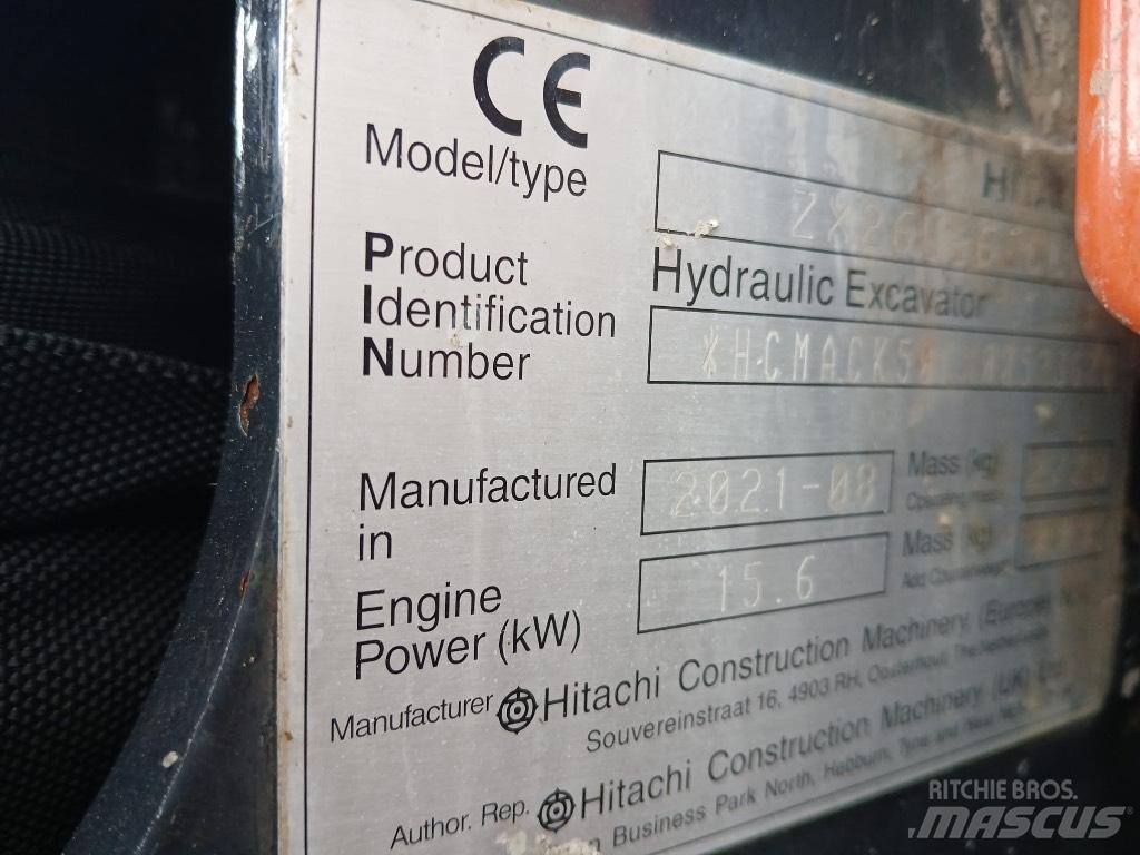 Hitachi ZX 26 U-6 Mini ekskavatori < 7 t