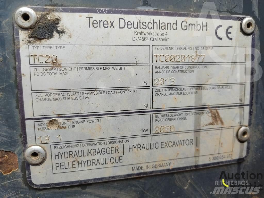 Terex TC 20 Mini ekskavatori < 7 t