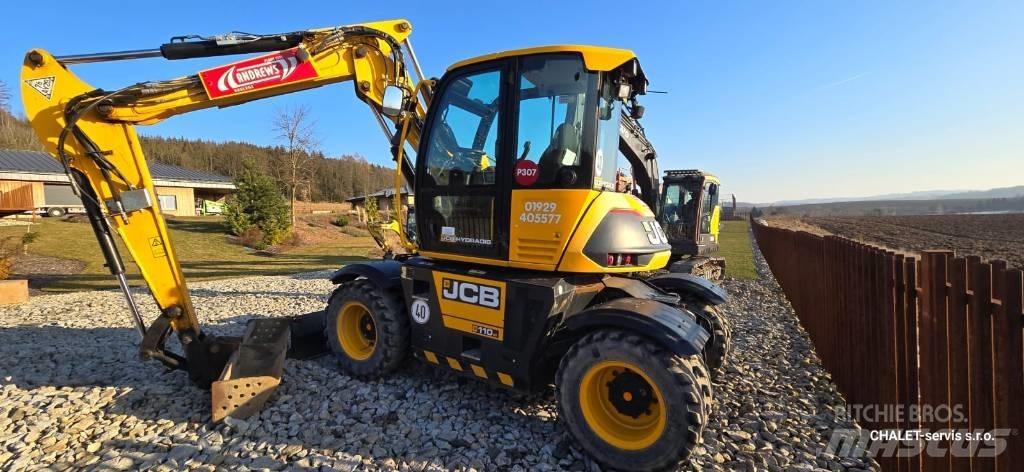 JCB 110 W Hydradig Ekskavatori uz riteņiem