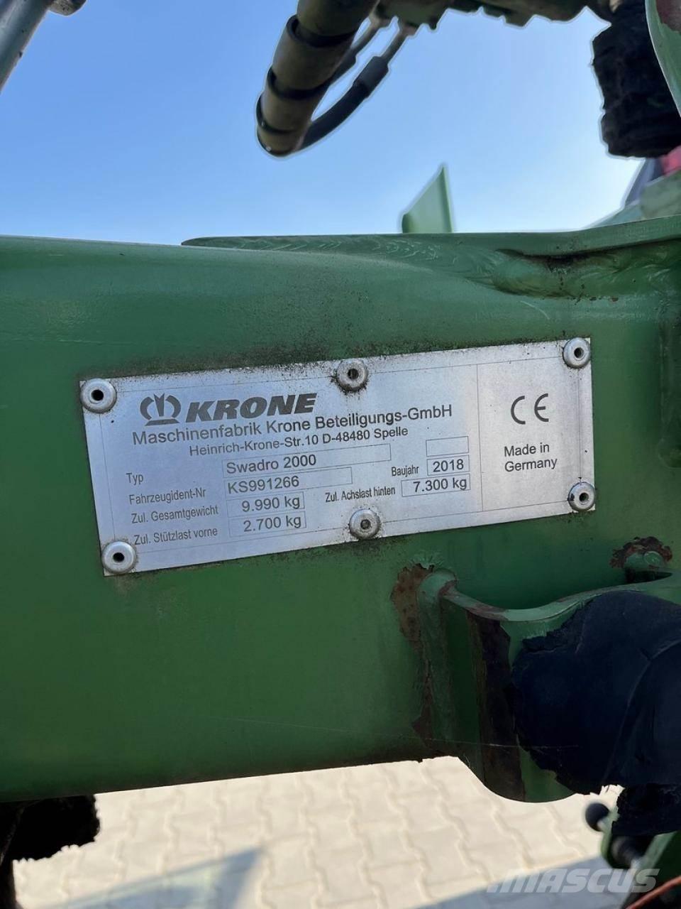 Krone Swadro 2000 Vālotāji