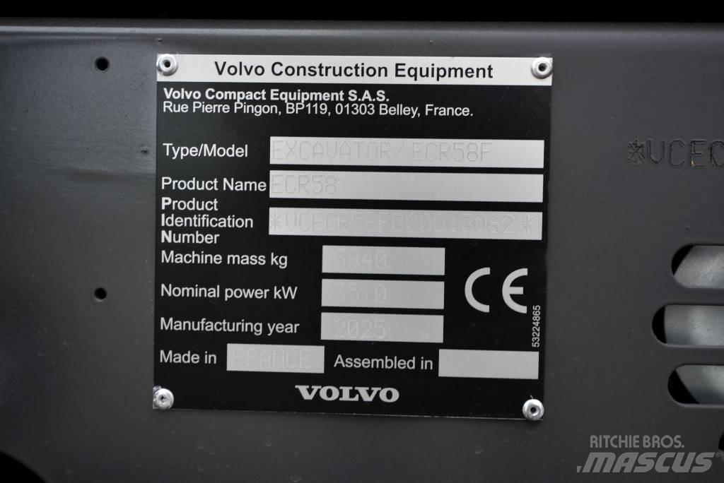 Volvo ECR 58 F Mini ekskavatori < 7 t
