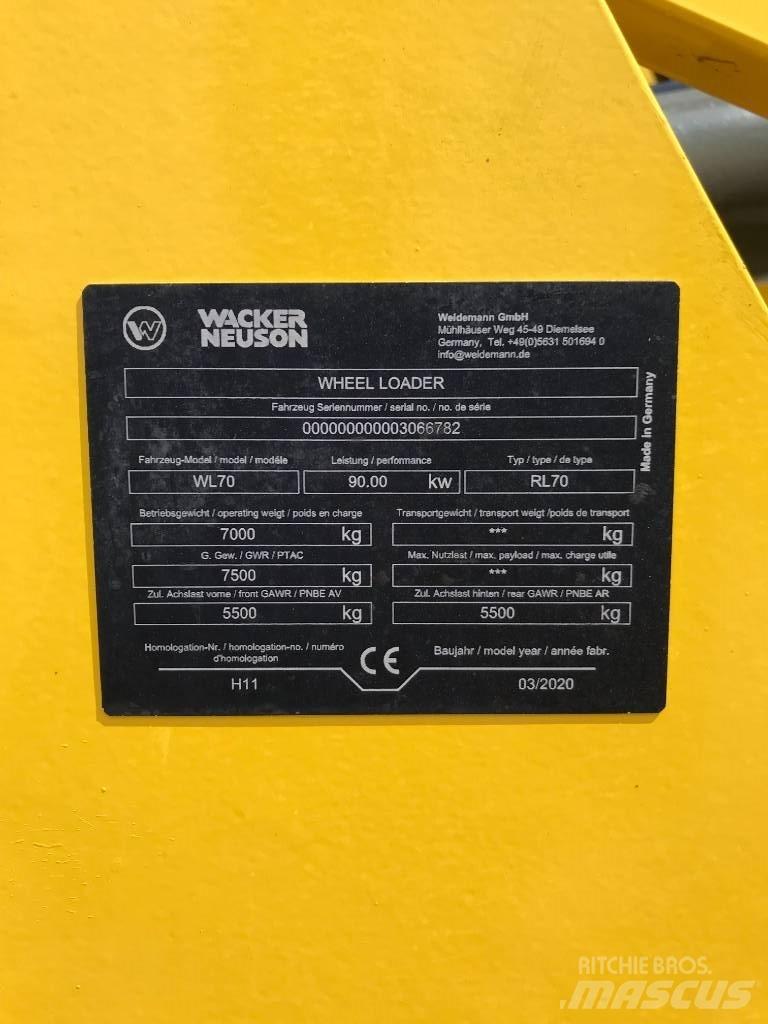 Wacker Neuson WL70 Iekrāvēji uz riteņiem