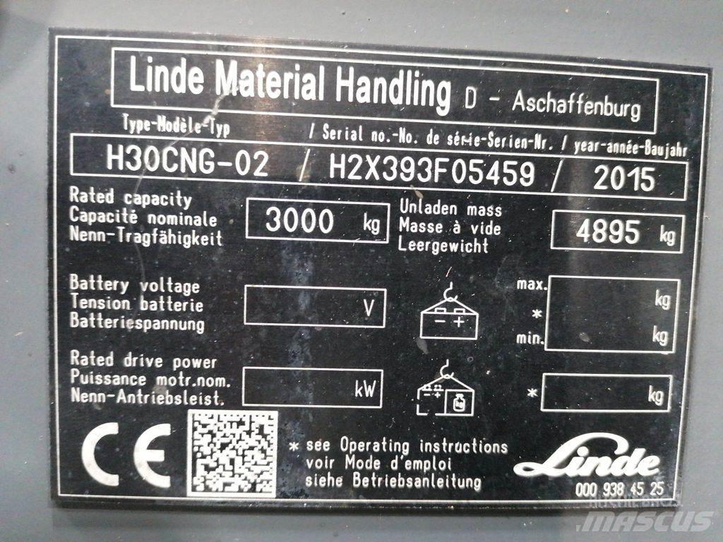 Linde H30T-02 LPG tehnika