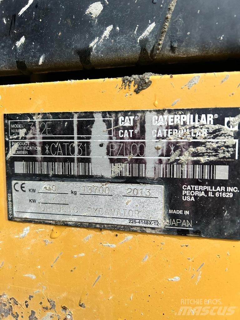 CAT 312 E Kāpurķēžu ekskavatori