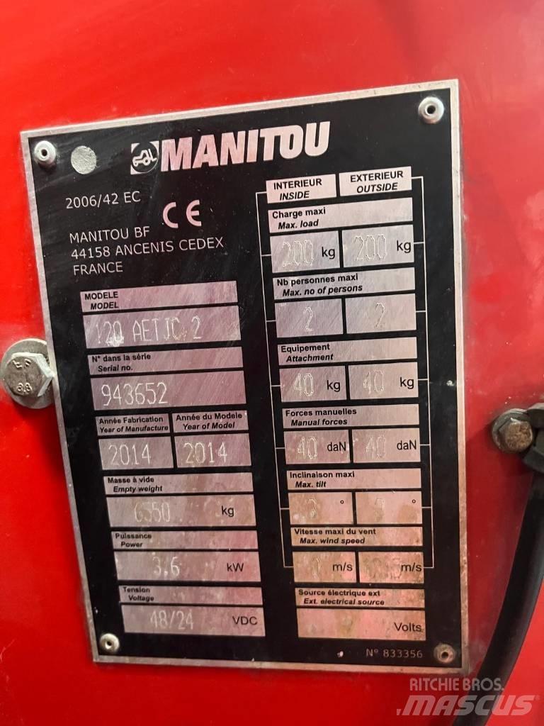 Manitou 120 AET JC Strēles pacēlāji