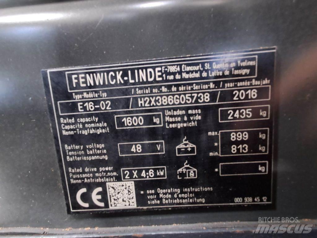Linde E16-02 Elektriskie iekrāvēji