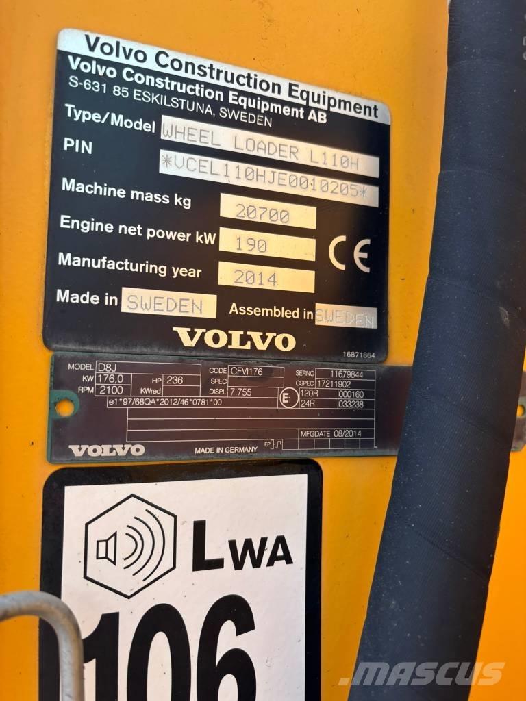 Volvo L 110 H Iekrāvēji uz riteņiem