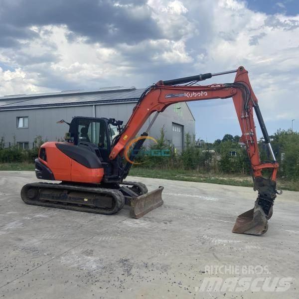 Kubota KX080-4 Ekskavatori uz riteņiem
