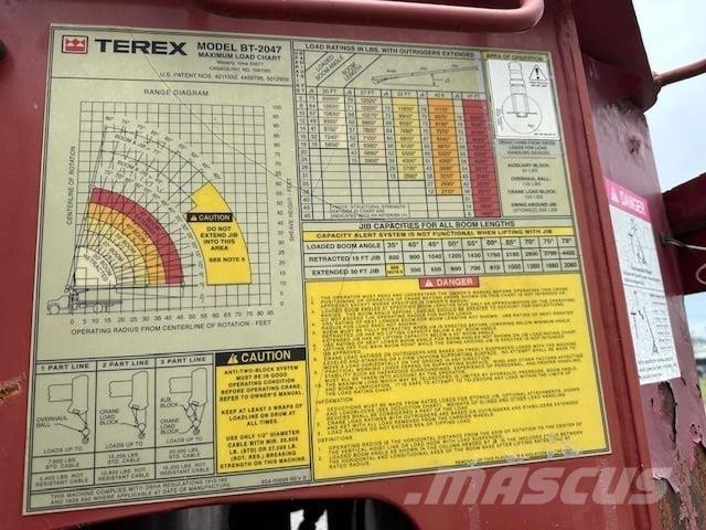 Terex BT 2047 Smagās mašīnas ar celtni
