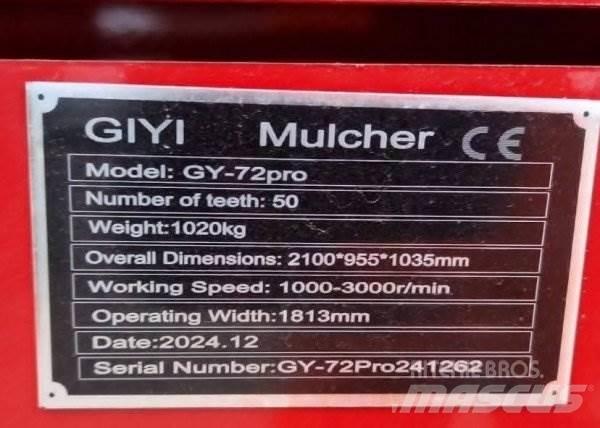  _JINÉ GIYI GY-72pro Mežizstrādes mulčeri