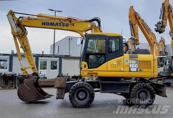 Komatsu PW 160-7E0 Ekskavatori uz riteņiem