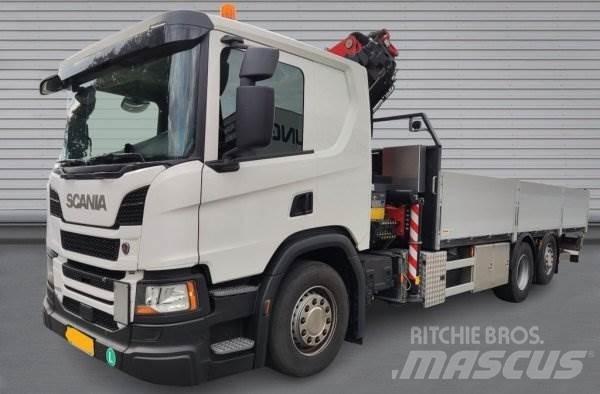 Scania P410 Smagās mašīnas ar celtni