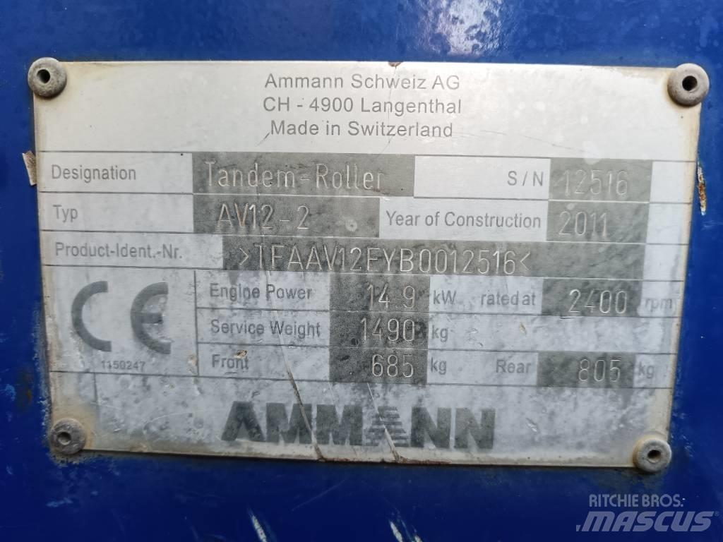 Ammann AV 12-2 Divvalču grunts veltņi