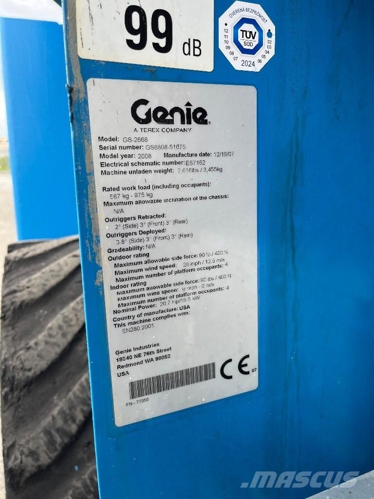 Genie GS 2668 RT Šķerveida pacēlāji