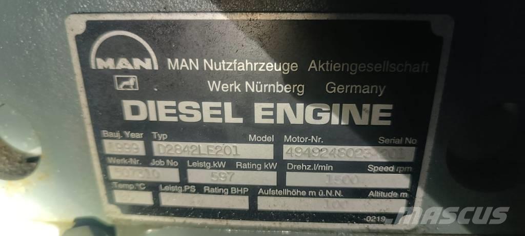 MAN D 2842 LE 201 Dīzeļģeneratori