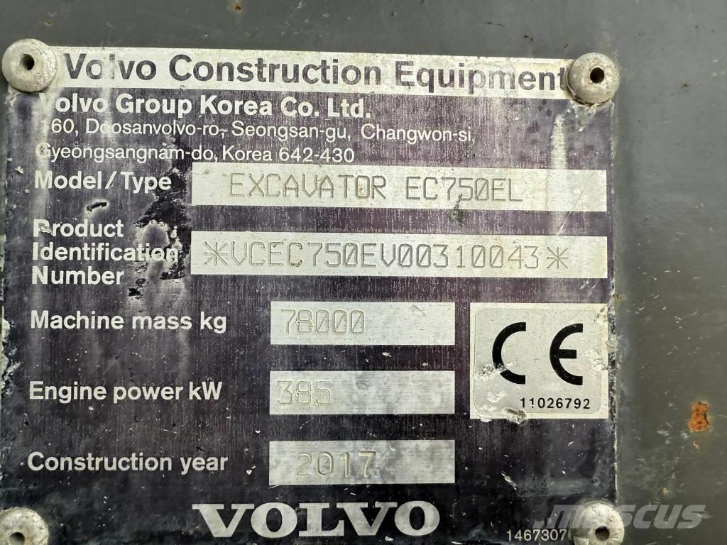 Volvo EC 750 EL Kāpurķēžu ekskavatori