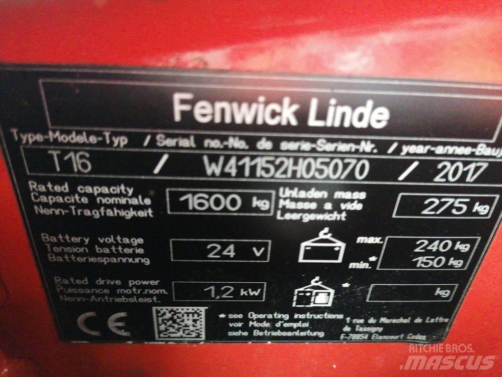 Linde T16 Zemie palešu pacēlāji