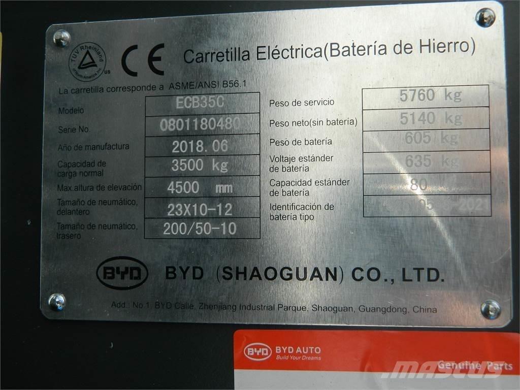 BYD ECB35C Elektriskie iekrāvēji