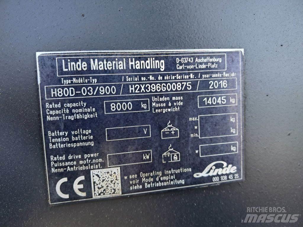 Linde H80D-03/900 Tehnika ar dīzeļa dzinēju