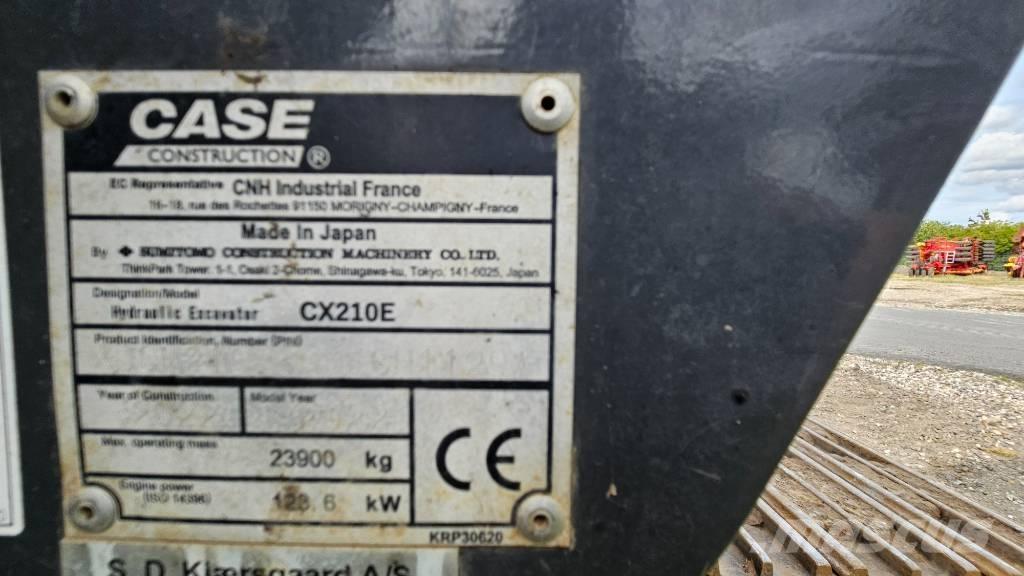 CASE CX 210 E Kāpurķēžu ekskavatori
