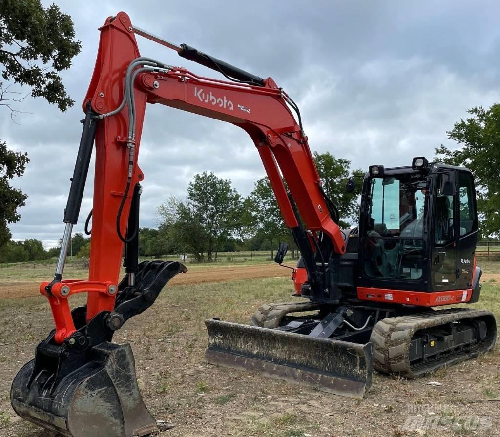 Kubota KX080-4S2 Kāpurķēžu ekskavatori