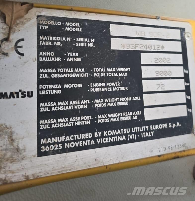 Komatsu WB 93 R-2 Ekskavatori-iekrāvēji