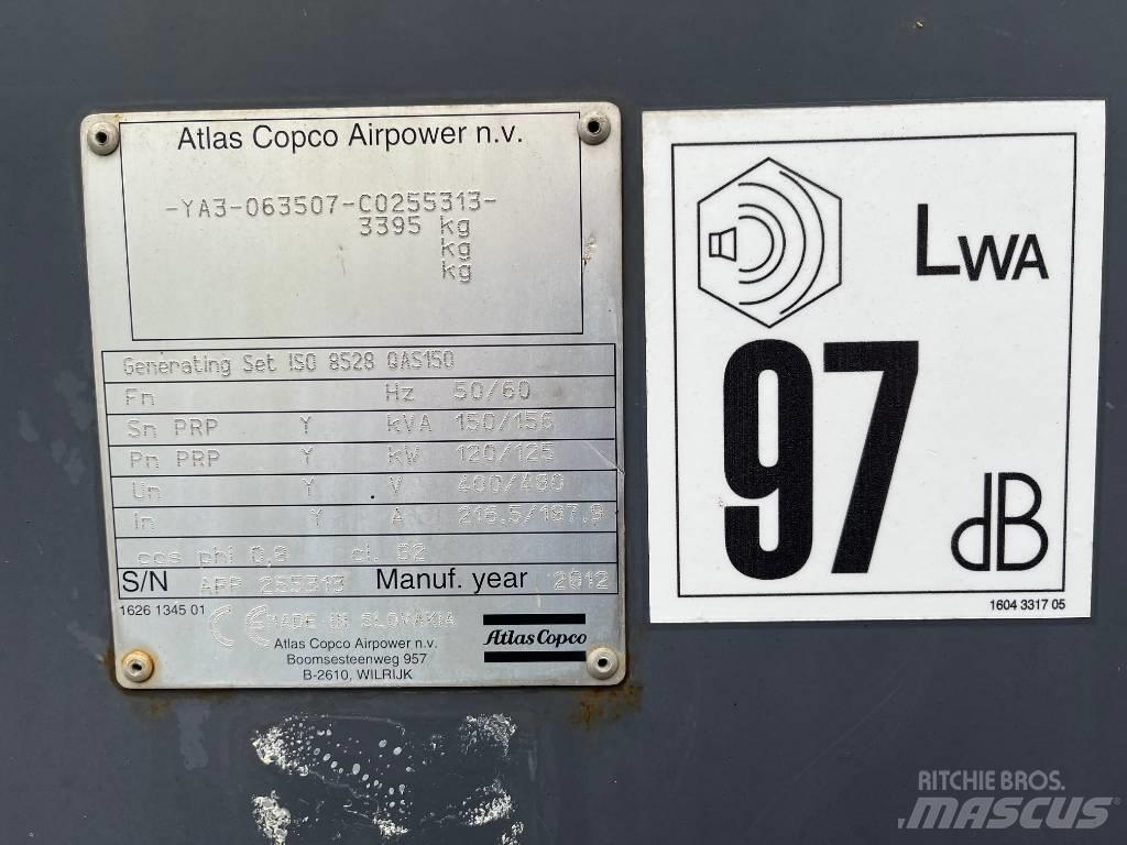 Atlas Copco QAS 150 Dīzeļģeneratori