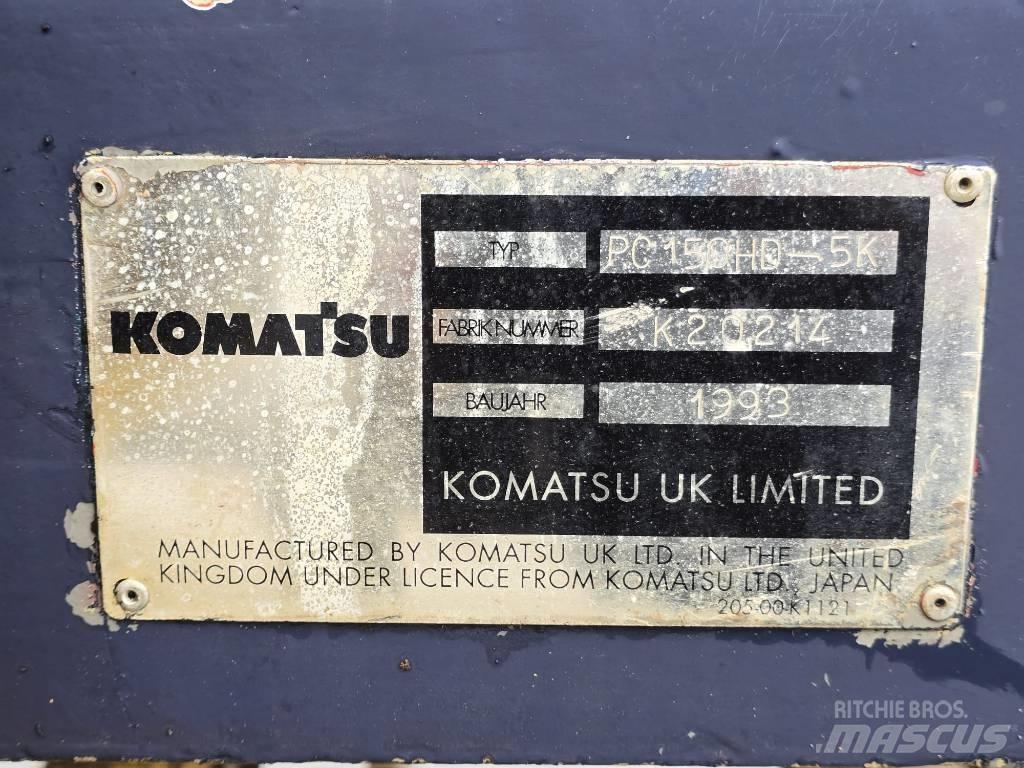 Komatsu PC 150 HD-5K Kāpurķēžu ekskavatori