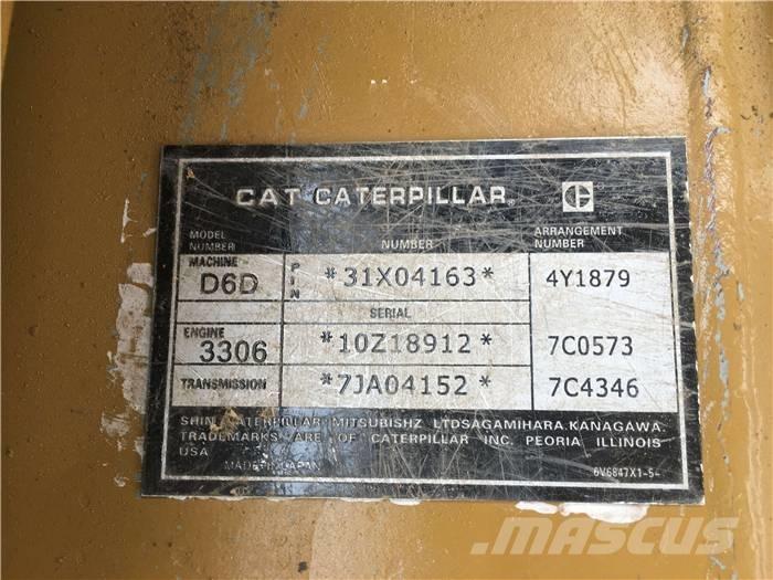 CAT D 6 D Kāpurķēžu buldozeri