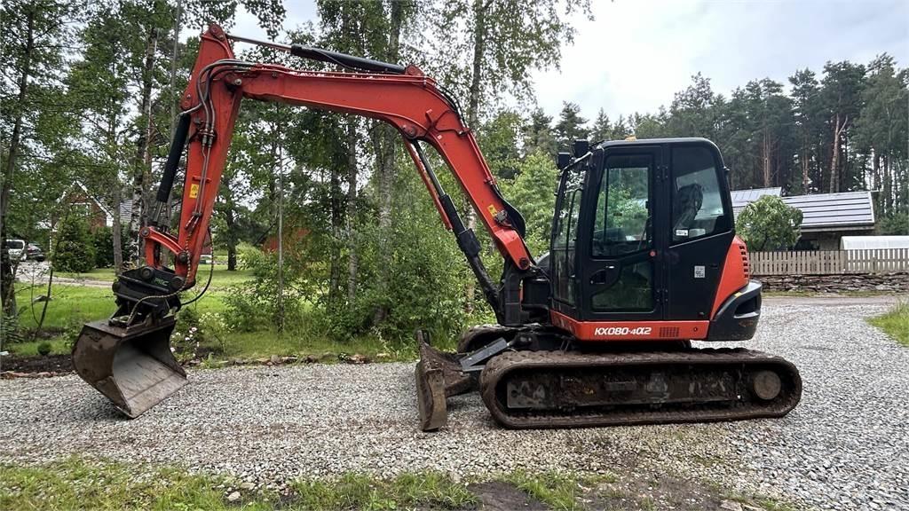 Kubota KX080 – 4a2 Mini ekskavatori < 7 t