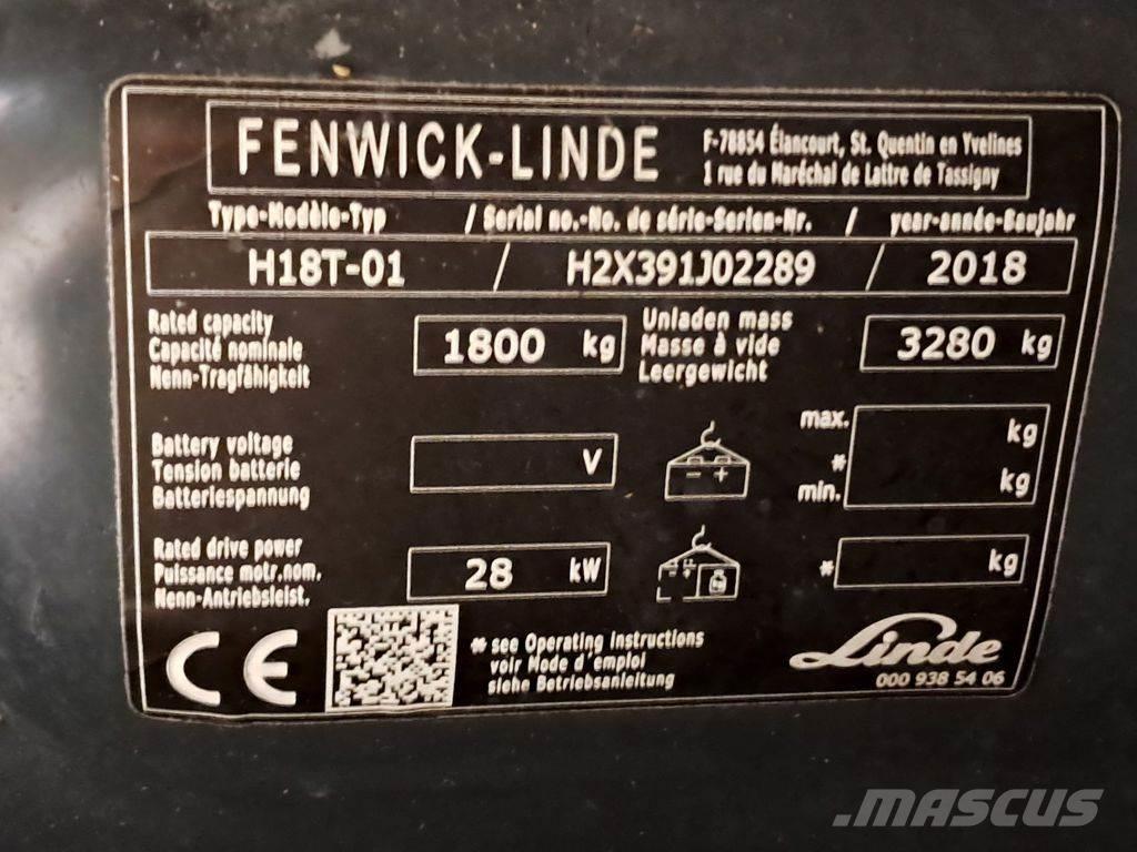 Linde H18T-01 LPG tehnika