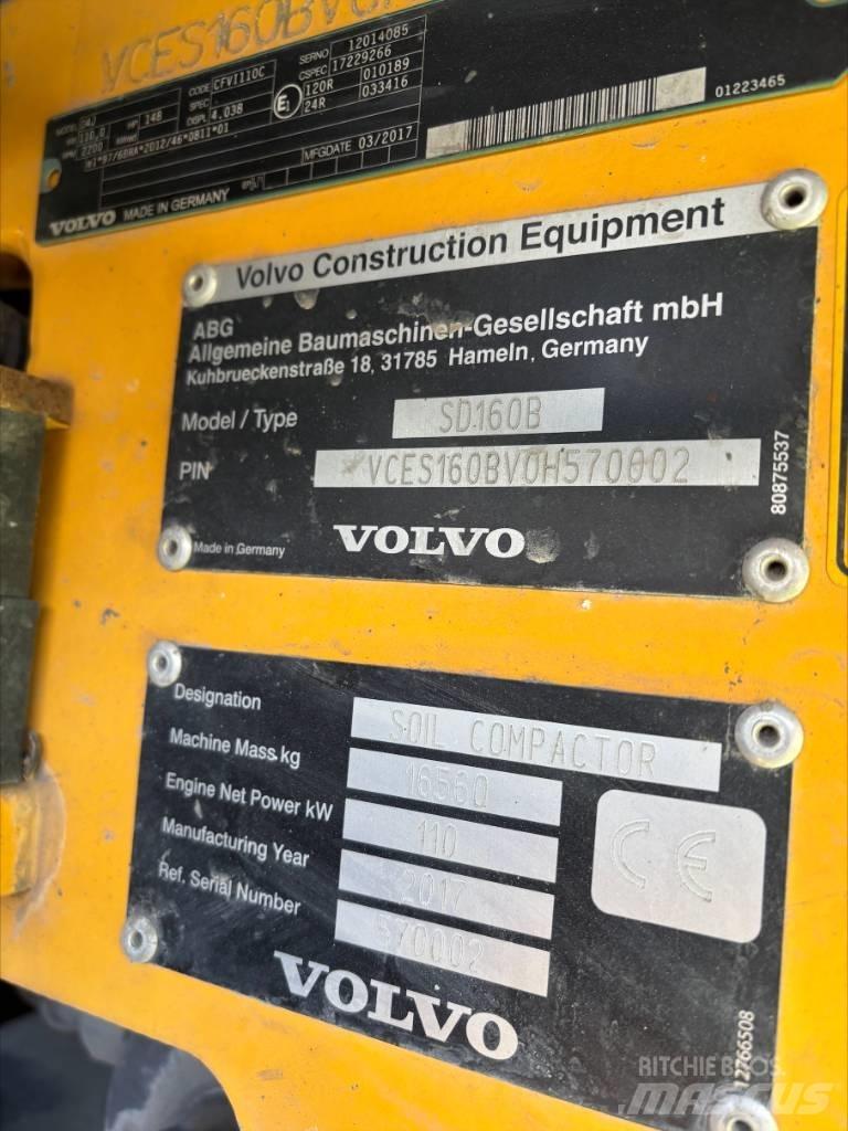 Volvo SD 160 B Vienvalča grunts veltņi