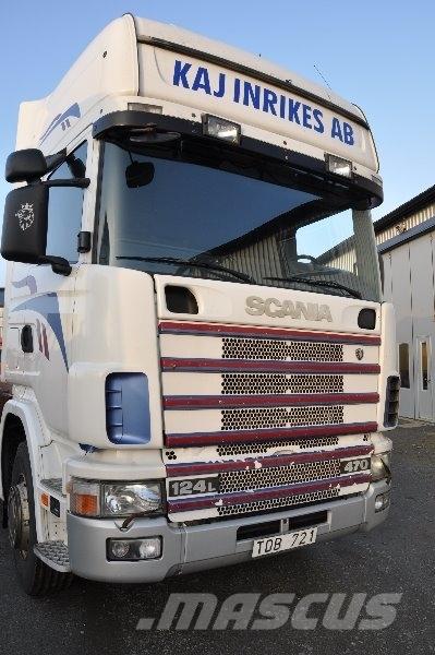 Scania 124 6X2 470 Smagās mašīnas ar konteineriem