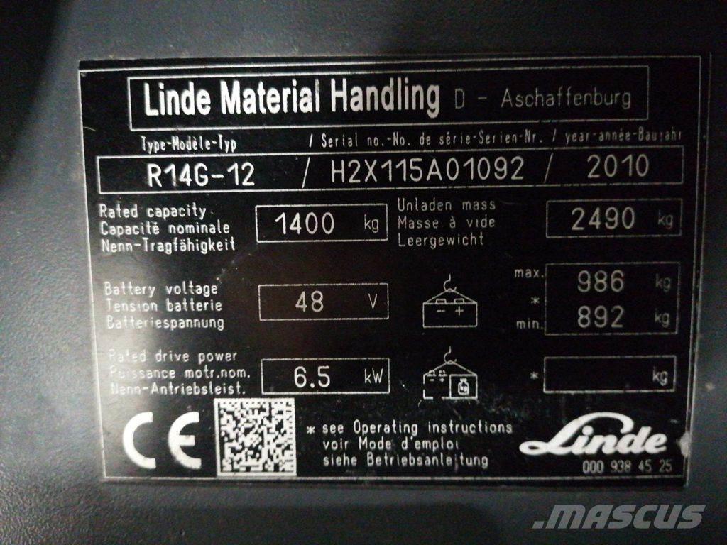 Linde R14G-12 Lielaugstuma pārvadātājs